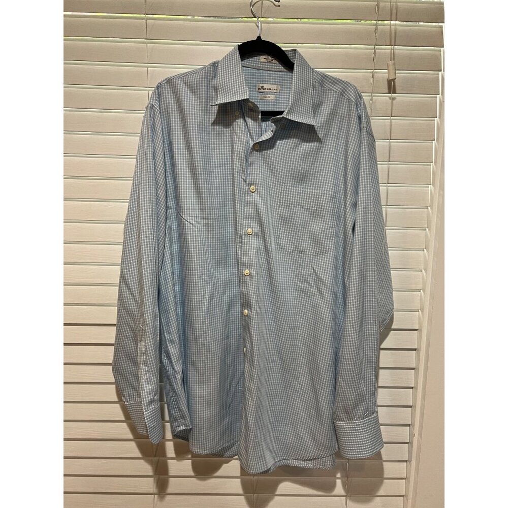 Peter Millar Long Sleeve Button Up Shirt - Size - XL